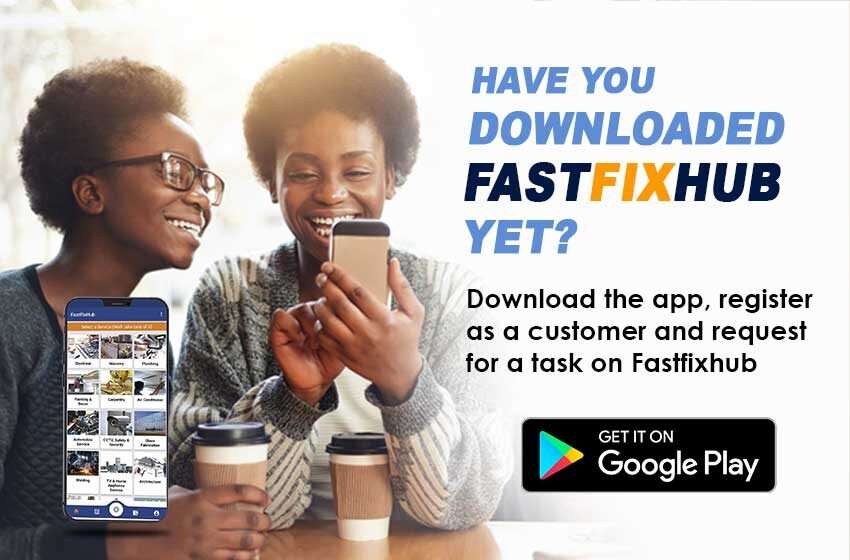  Fastfixhub, Ghana’s online Home service provider to get your daily tasks done by trusted craftsmen.