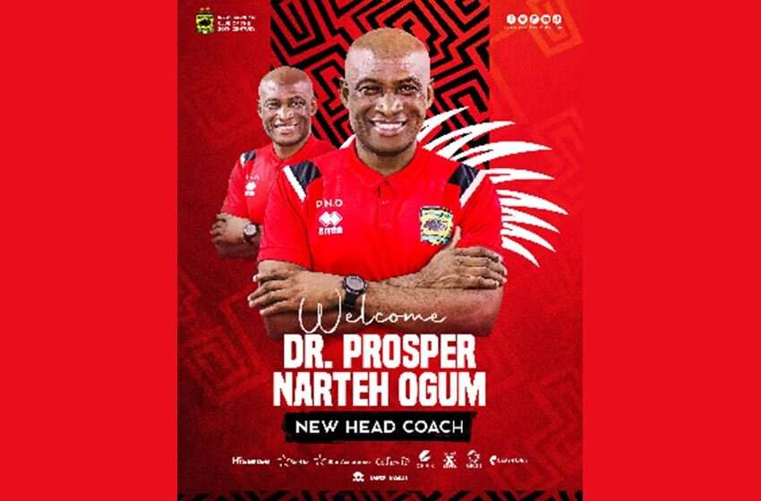  Asante Kotoko hire Dr. Prosper Narteh Ogum as new head coach