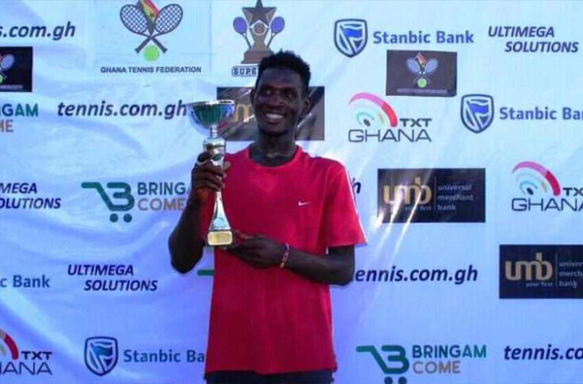  Johnson Acquah wins the Ghana Tennis Super Cup title with victory over Samuel Antwi