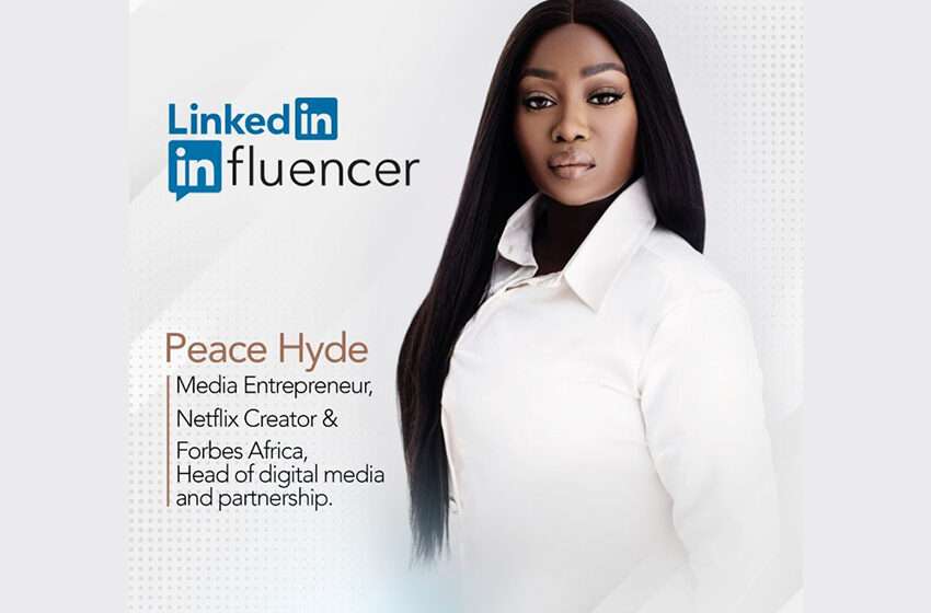  Peace Hyde has been verified and inducted into the LinkedIn Influencer community